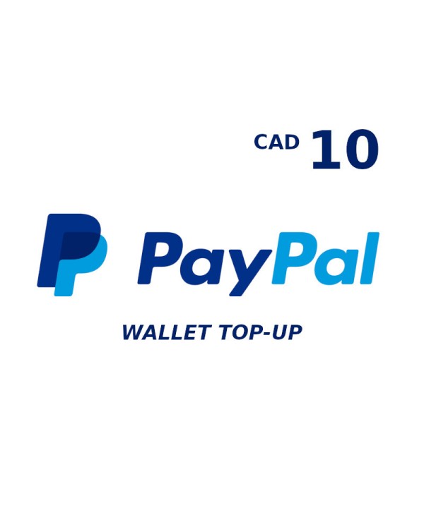 PayPal Wallet 10 CAD Top Up Key GLOBAL
